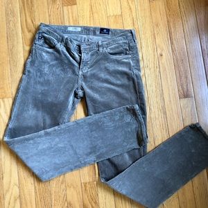 Tan AG Stevie Slim Straight Cords